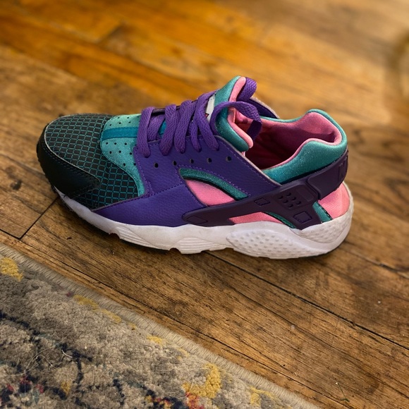 Rare Nike Air Huarache Run Ultra Now Bq7096-300 Multicolor Running Shoes - Picture 4 of 5